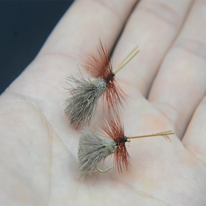 Goddard Natural Caddis Mosca Seca Flotante pelo de ciervo - imagen 4