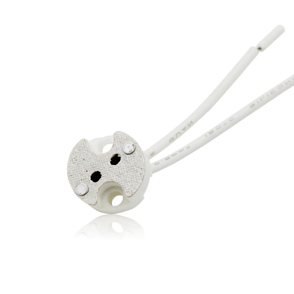 10pcs High Quality MR16 G4 GU5.3 Ceramic Lamp Holder Socket Connector For G4 LED Light Bulb