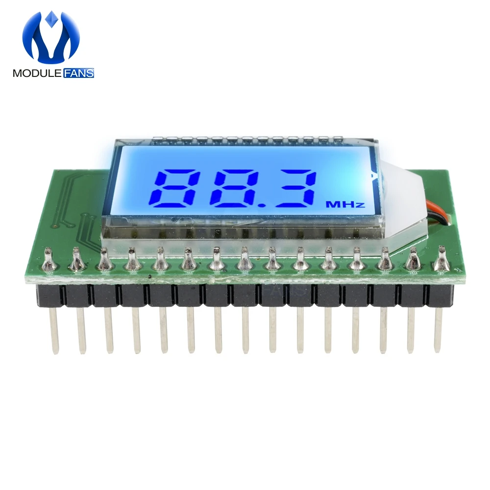 Módulo transmisor/receptor de Radio FM inalámbrico, PLL LCD, 87-108MHZ, micrófono Digital, placa estéreo, reducción de ruido, electrónica DIY