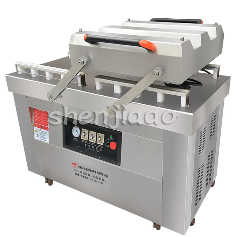 Automatic Vacuum Food Sealers dry-wet vacuum sealing machine commercial double room package vacuum sealing machine 1pc