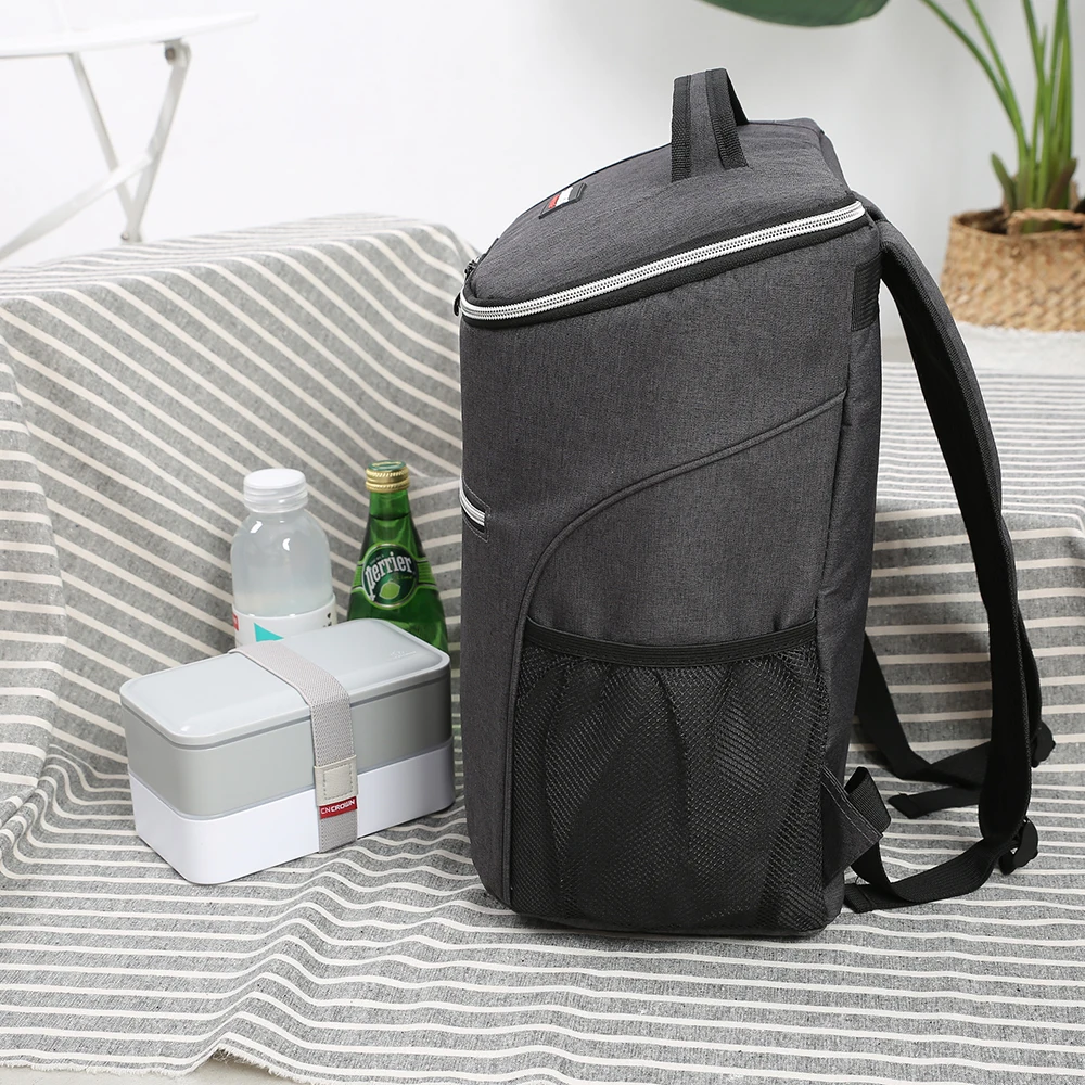 SANNE 20L Large Capacity Thicken Waterproof Cooler Bag Thermal Backpack Insulated Ice Bag Fresh Keeping Style Thermal Bag