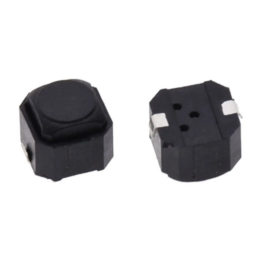 10pcs 6*6*5mm SMD Tactile Tact Push Button Switch 6x6x5mm Silent Micro  Silicone Switch