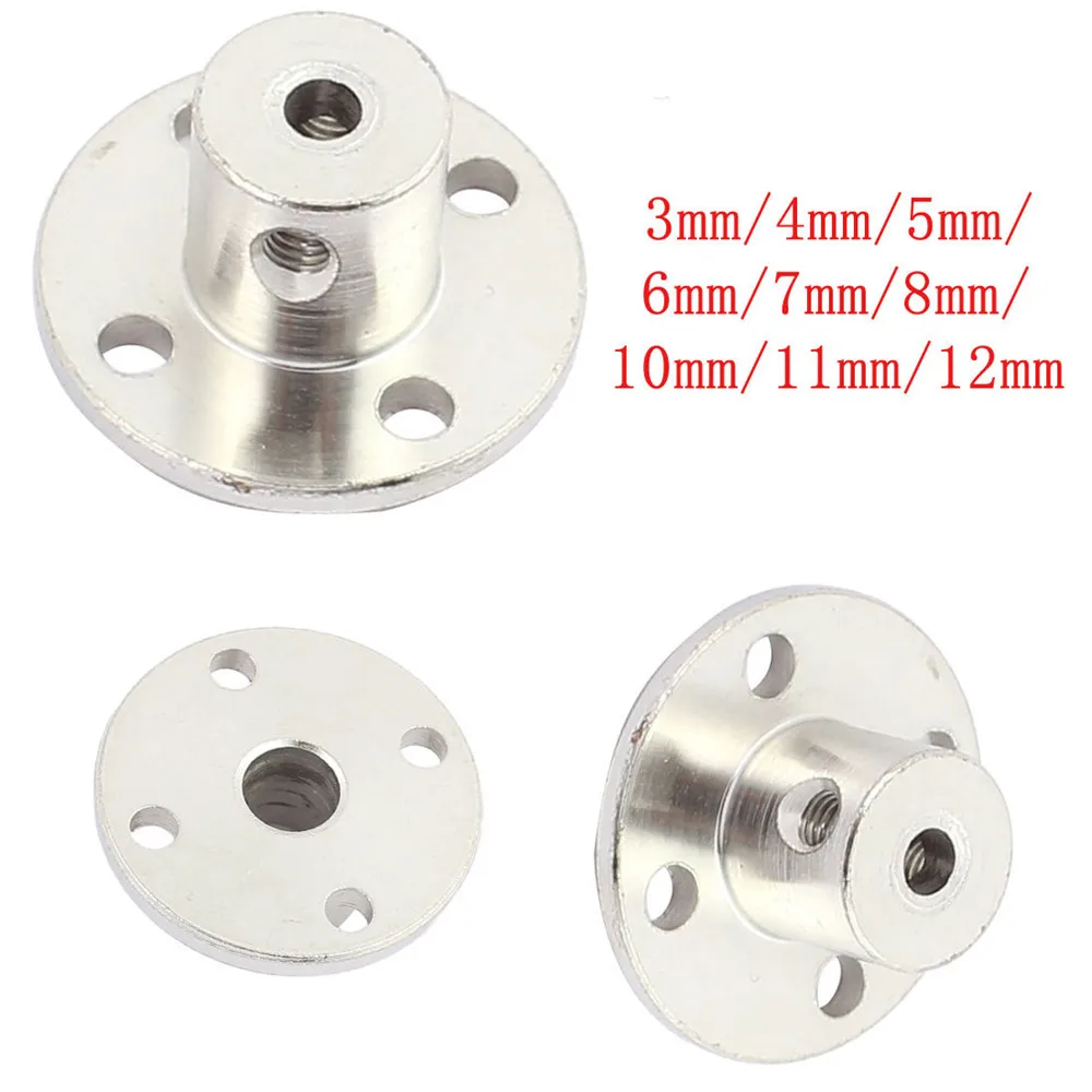 1pcs 3/4/5/6/7/8/10/12mm Flange Coupling Rigid Flange Metal Guide Shaft Axis Bearing Seat Motor Connector