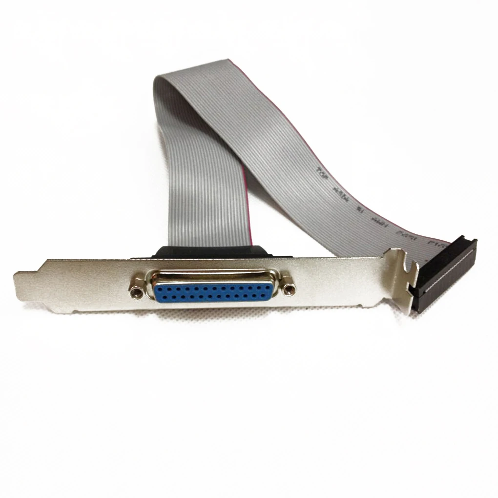 حامل رأس DB25 أنثى إلى اللوحة الأم ، مع كابل ، منفذ تسلسلي 1 ، فتحة PCI متوازية ، 25 سنًا