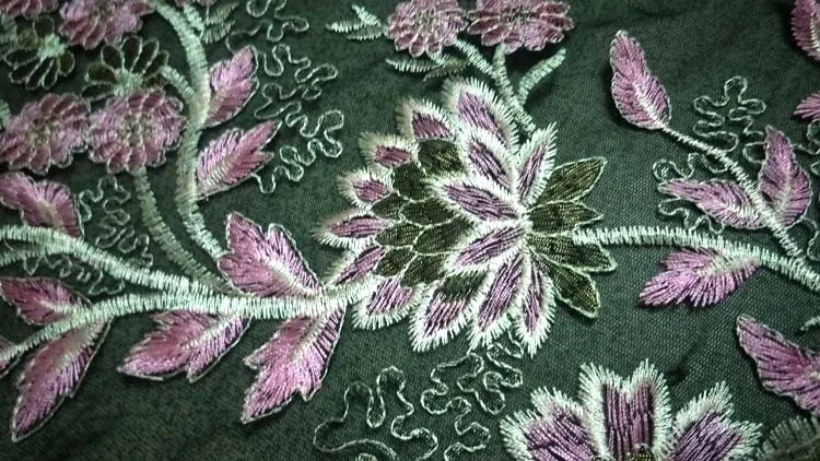 Large Flower Gauze  Embroidery Applique Patches Sew on Pacthes Lace Fabric Motif Clothes Decorated DIY Sewing Supplies