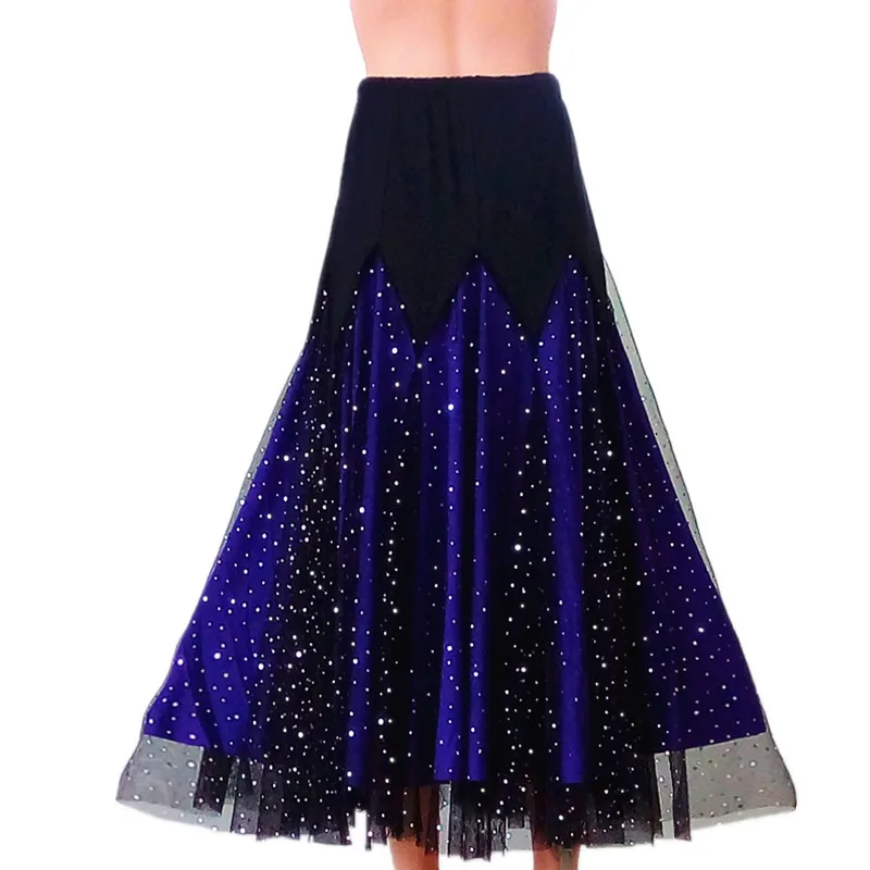

2018 New Lady Ballroom Dancing Skirt Beauty New Design Performance Dancing Clothes Waltz Dancing Dress Woman Showing Skirt