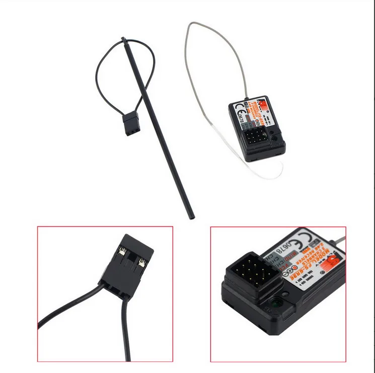 Flysky FS-GR3E 2.4G 3CH Receiver with Failsafe For RC Car FS-GT3 FS-GT2 FS-GT3C Transmitter