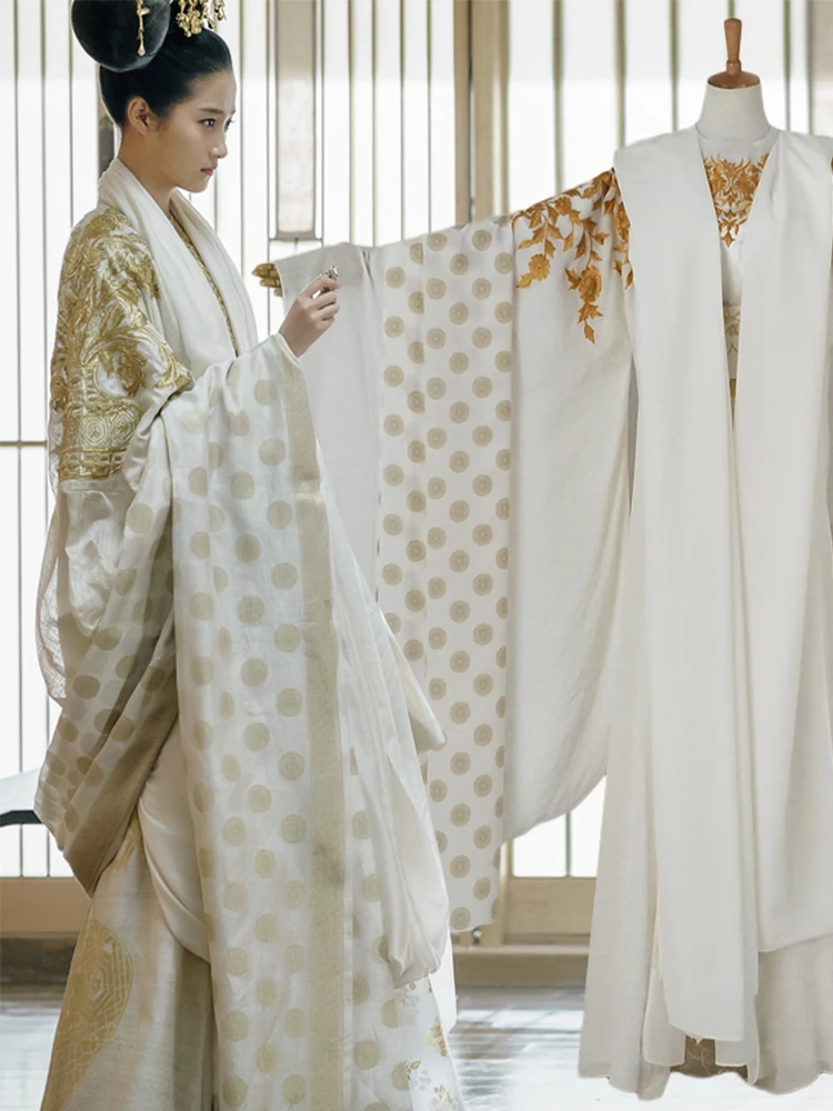 

Guan XiaoTong Princess ShanYin 2018 New TV Play Feng Qiu Huang Female Costume Hanfu for Performance Wide Sleeve Hanfu