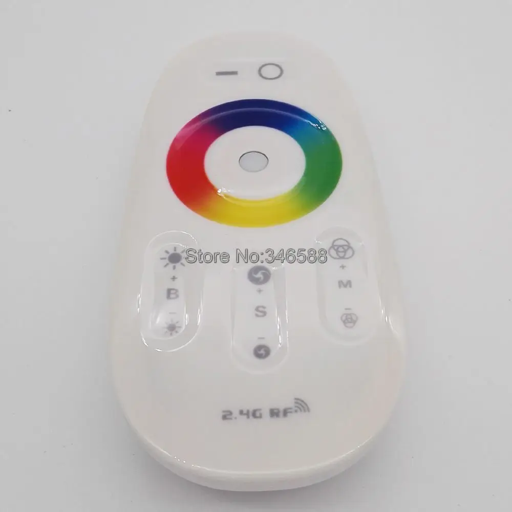 DC 12V 24V 18A 216W 2.G RGB LED Controller RF Touch Screen Remote Control 6A per Channel for RGB LED Strip Tape