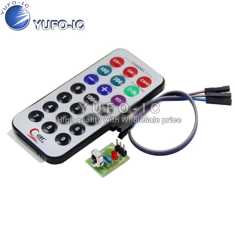 3-piece set, single-Chip Infrared Remote Control Module Receiving Head HX1838 Encoding Infrared Remote Control