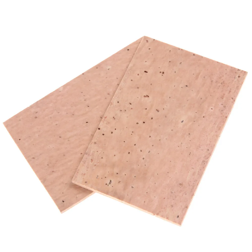 2pcs 61 x 39 x 2mm High Quality Professional Natural Sax Neck Cork Sheet Suitable for Soprano /Tenor/ Alto Saxophone