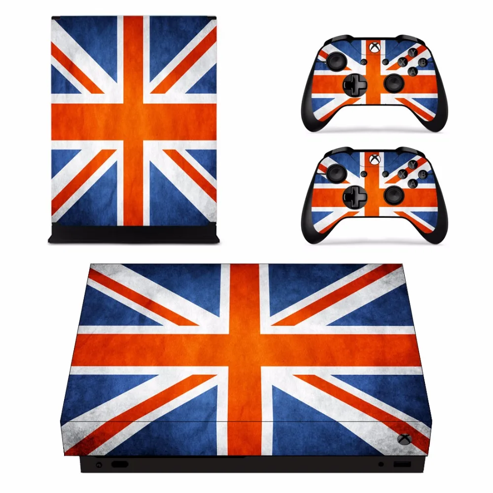 Custom Design Skin Sticker Decal For Microsoft Xbox One X Console and 2 Controllers For Xbox One X Skins Sticker Vinyl