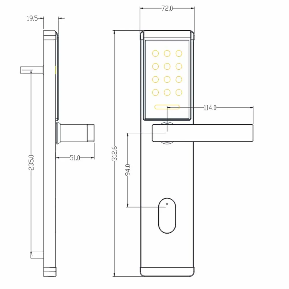 Sistema de cerradura de puerta de Hotel, sistema de bloqueo de Hotel con tarjeta IC, Rfid, Software gratuito