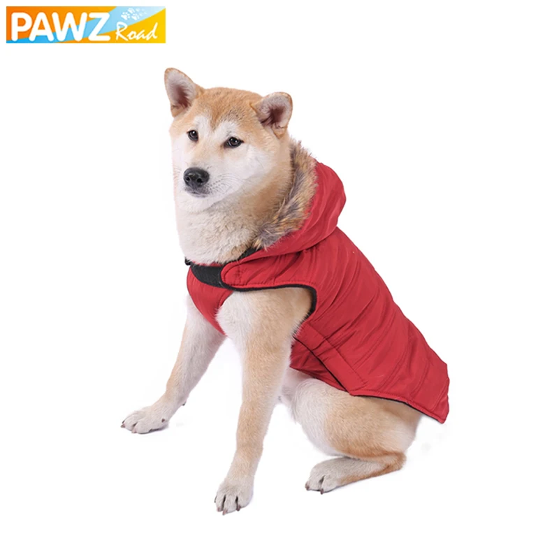 PAWZRoad Pet Dog Clothes Dog Cat Fur Hoodies Dog Winter Warm Clothes Thick Cotton Coat Fashion Jacket For Chihuahua Dog Products