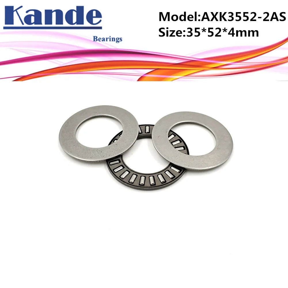 

AXK3552 + 2AS 1PC Thrust Needle Roller Bearing With Two AS3552 Washers 35*52*4 mm Plane Thrust Needle Roller Bearing