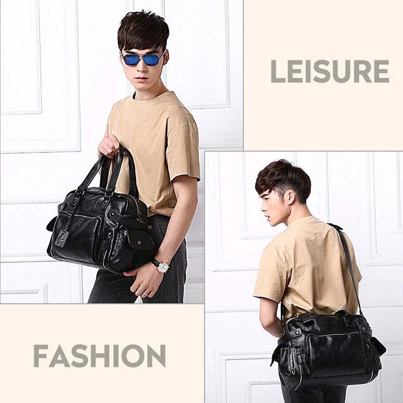 Marke Designer Reisetasche Leder Handtaschen männer Casual Tote Für Männer Große-Kapazität Tragbare Schulter Taschen Große Paket XA214ZC