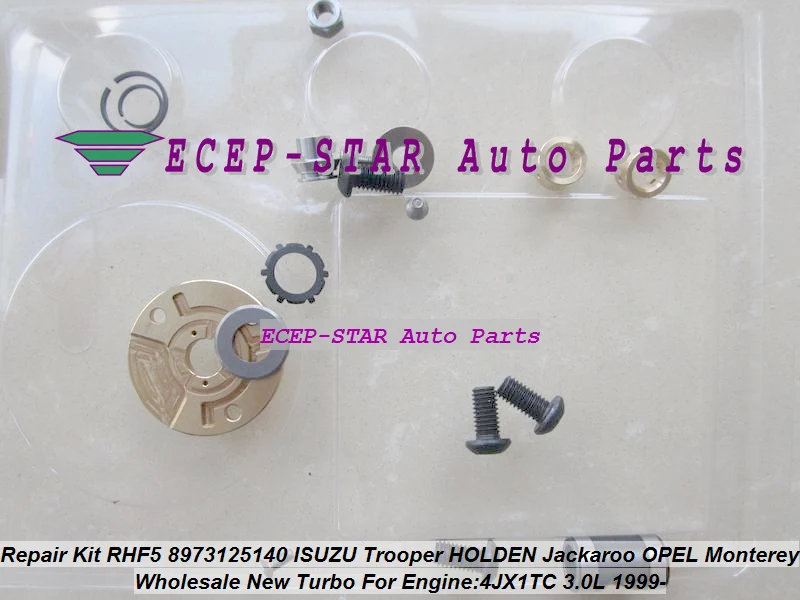 

Turbo Repair Kit rebuild RHF5 8973125140 Turbocharger For ISUZU Trooper 1999- For HOLDEN Jackaroo For OPEL Monterey 4JX1TC 3.0L