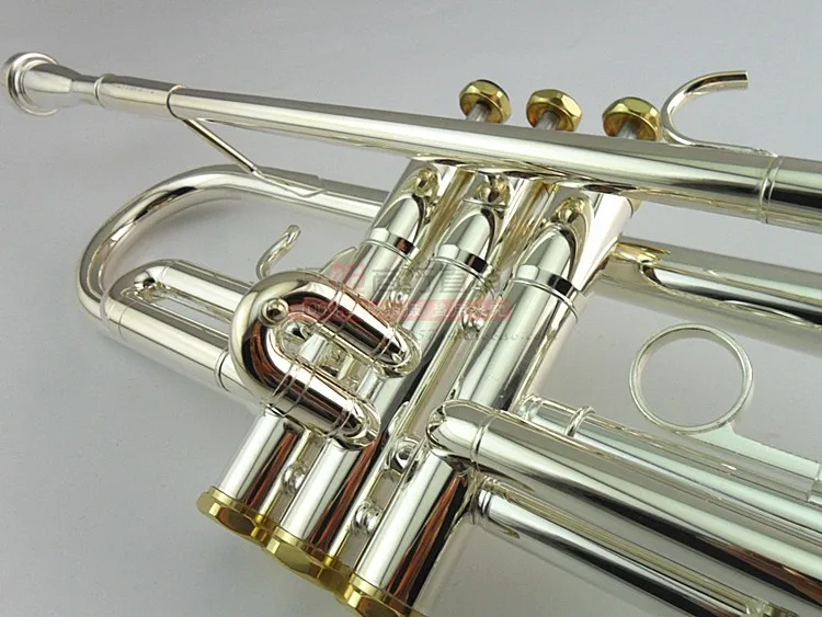 Bach Bb Trumpet LT180S-72 Professional Instruments Silver Plated Yellow Brass High Quality Musical Instrument Bb Trompeta