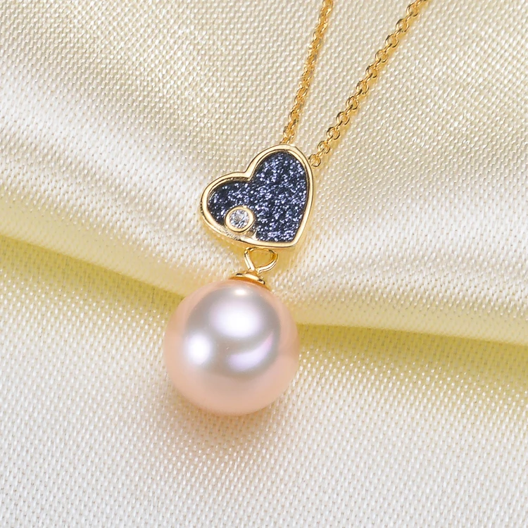 S925 Sterling Silver Heart Pendant Chain Findings DIY Pearl Necklace Jewelry Accessory Handmade Pearl Choker Components 3Pcs