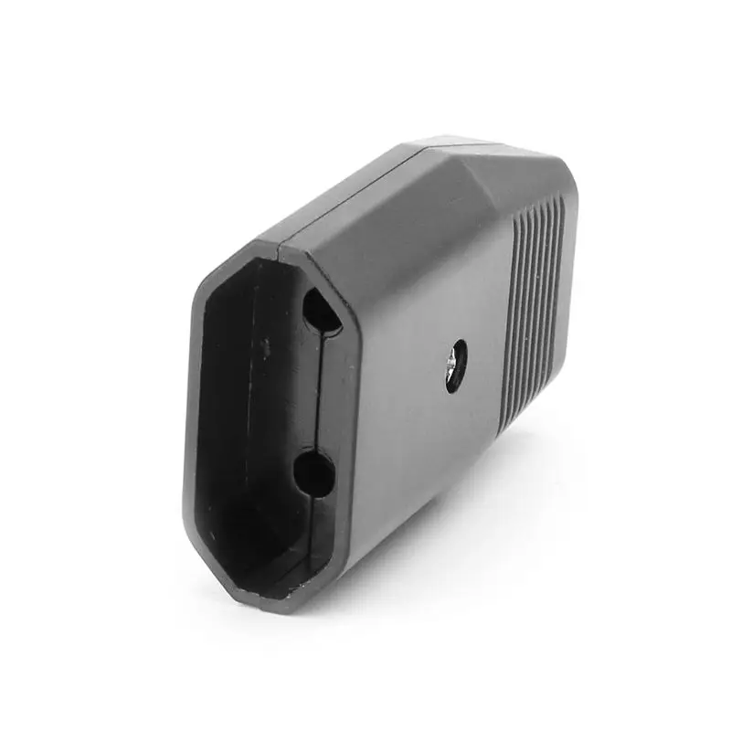 1pc European Standard Female Hole Socket Two-pole Power Extension Cord Plug Outlet