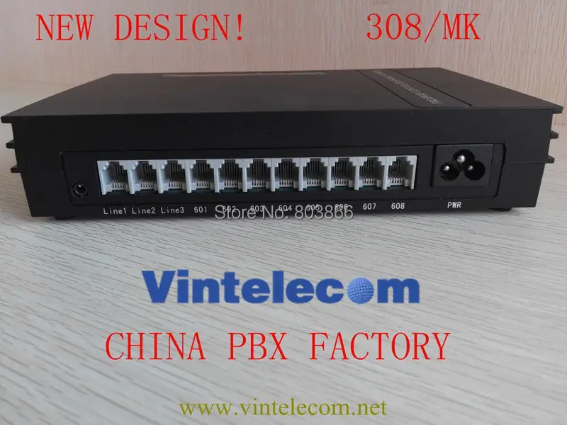 Vintelecom-mini Sistema Telefônico Pbx Pabx Mk308 Fábrica China Recém-projetado