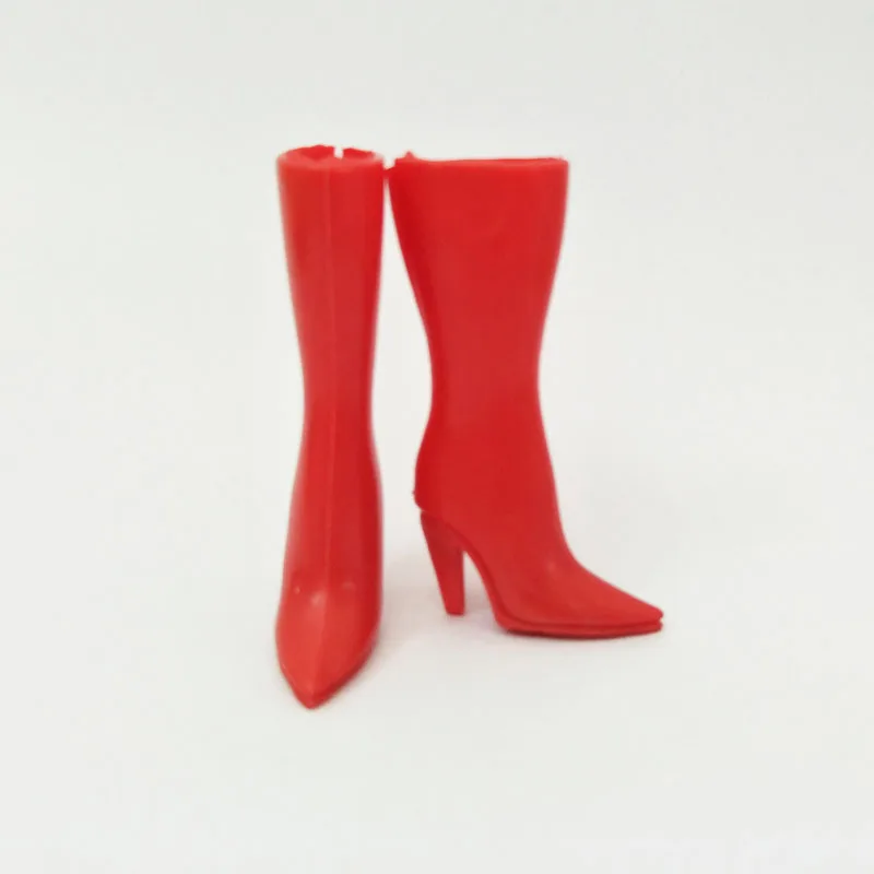 4 Colors Fashion High Heel Shoes For Barbie Doll Long Boots For Barbie Dollhouse 1/6 Doll Accessories Toy