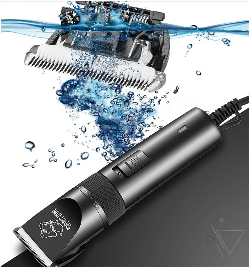 Professional Dog hair trimmer Electric Pet Cat Hair Clipper Grooming Shaver Set Pets Haircut Machine + Spare Head 110-240V AC