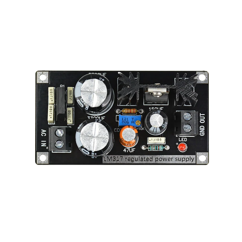 Aiyima Audio LM317 Verstelbare Gereglementeerde Voeding Board Ac Naar Dc Verstelbare Lineaire Regulator Met Gelijkrichter Filter Board