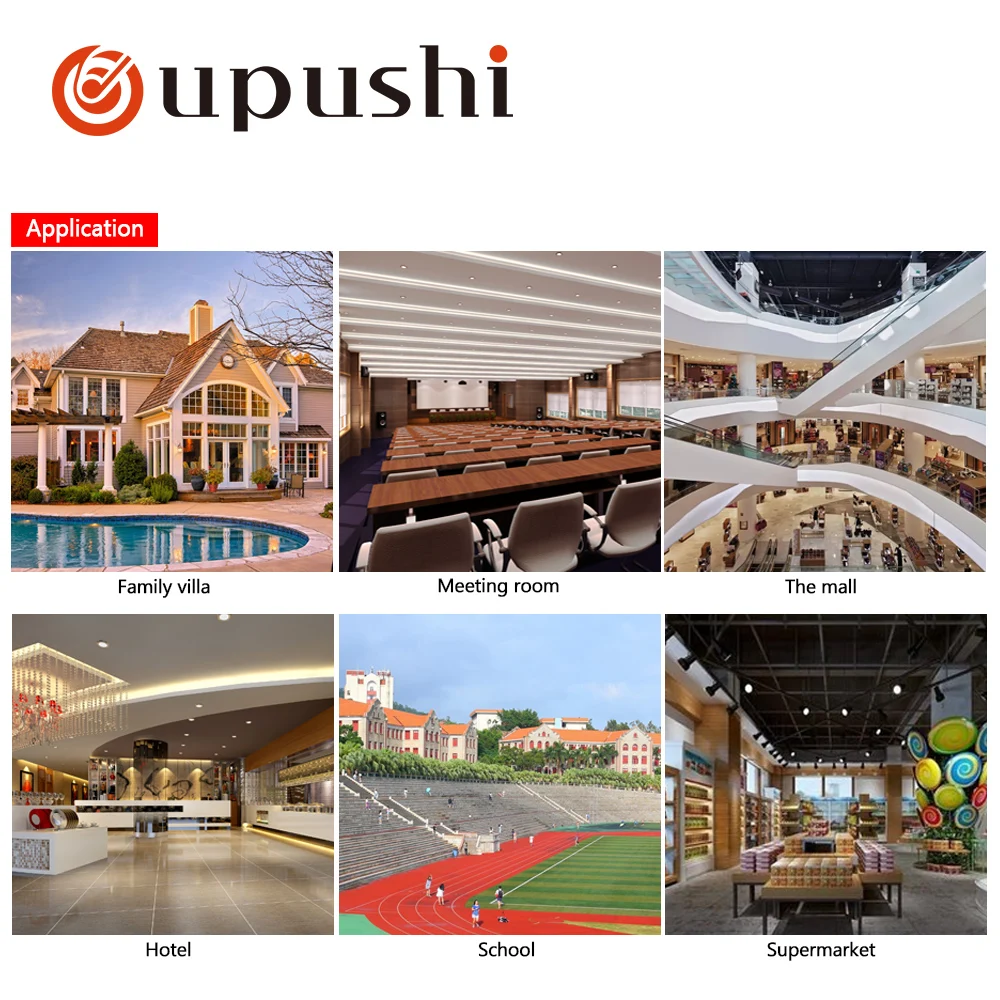 Oupushi pa system amplificatore bluetooth amplificatore stereo domestico a 2 canali amplificatori di potenza a 6 zone con usb, fm