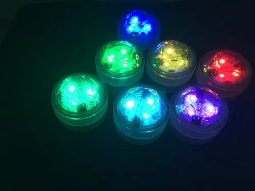 

36pcs/lot 3LEDs tealight submersible vas candle lamp waterproof 3528smd Wedding/Xmas/Valentine party table centerpiece decor-RGB