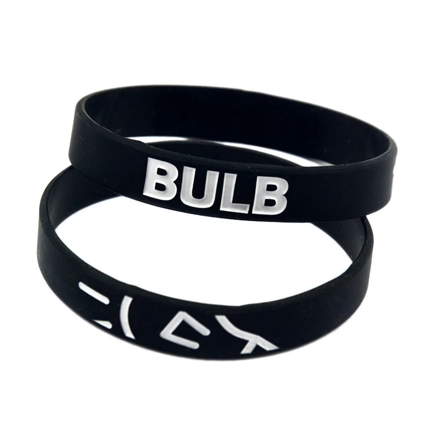 Schwarzes Silikon-Armband mit Geprägten Kundenspezifischen Slogans für Firmen-Team-Events – Detail 6