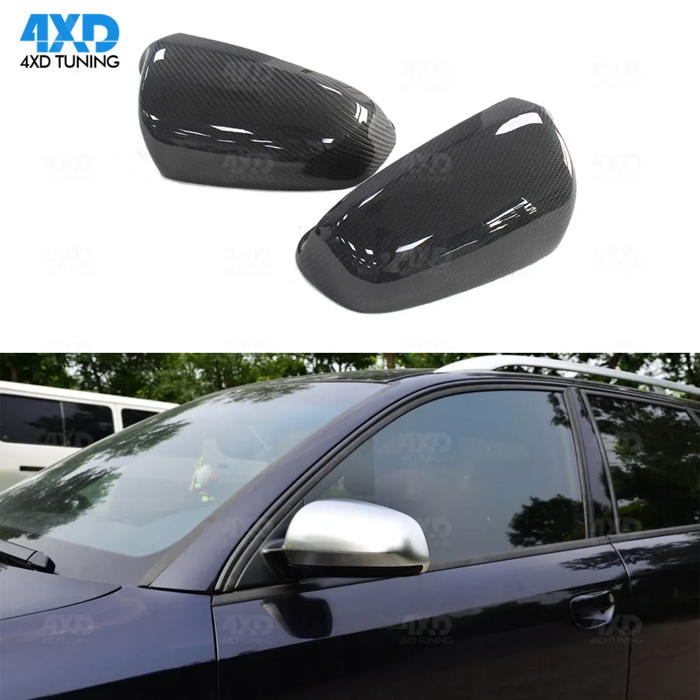 Carbon Fiber Mirror Cover For Audi B7 A3 A4 S6 Side RearView Mirror Cover Caps Car accessories 2004 2005 2006 2007 2008