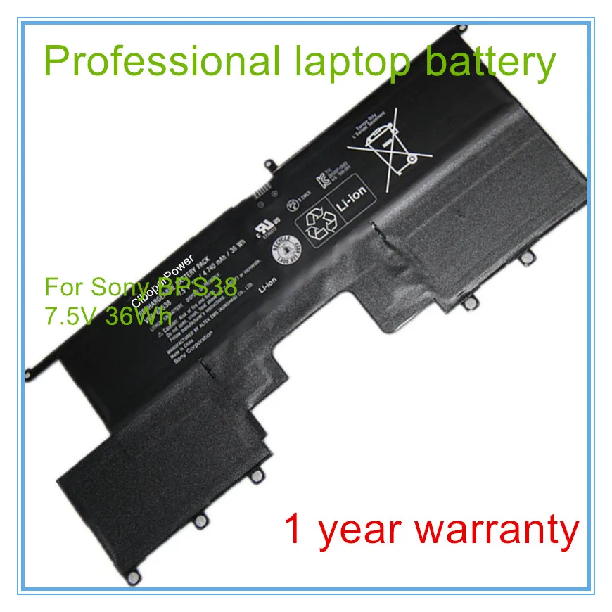 Original 7.5V 4740mah 100% New BPS38 laptop battery For SVP13 Pro13 Pro11 VGP-BPS38 Free shipping