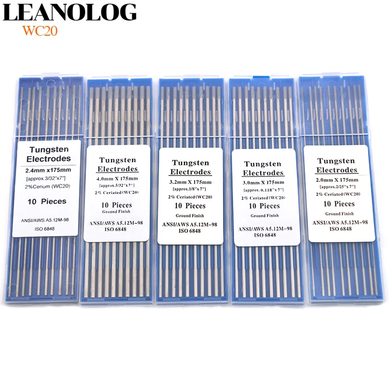 10 pcs Gray Code 175MM Tungsten Electrode Head Tungsten Needle/Wire for the TIG WSME SUPER Welding Machine