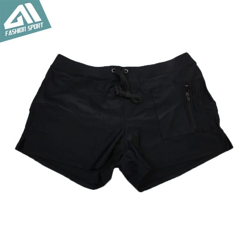 New Men's Swimwear Summer Beach Men Swimming Shorts with Pocket Sexy Men Beachwear Swimsuit Surfing Swim Shorts AQ09