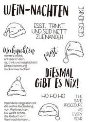 German Christmas Hat Transparent Clear Silicone Stamp Seal For DIY Scrapbooking Photo Album Decorative Clear Stamps A305