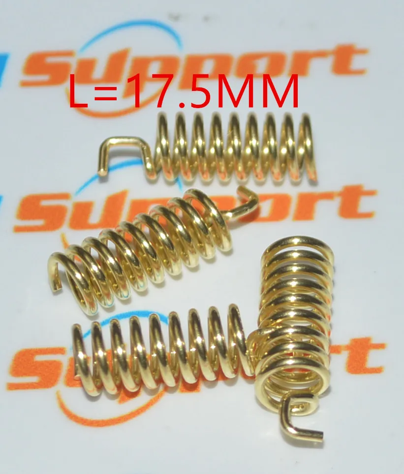 

50PCS/LOT 868MHZ 915MHZ Built-in spring antenna 2DB-3DB copper Gain impedance standing wave ratio L=17.5MM L type / straight