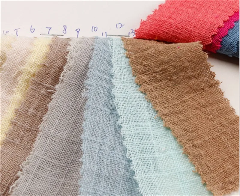 sand washed 100% cotton fabric bamboo crepe cloth for shirt and dress