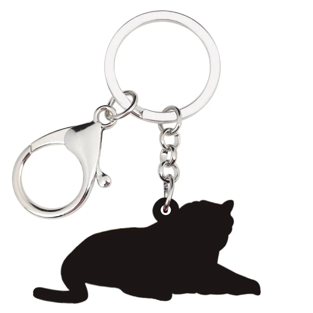 Bonsny Acrylic Elegant Jungle Tiger Key Chains Keychains Rings Wild Animal Jewelry For Women Girls Handbag Purse Charms Pendant