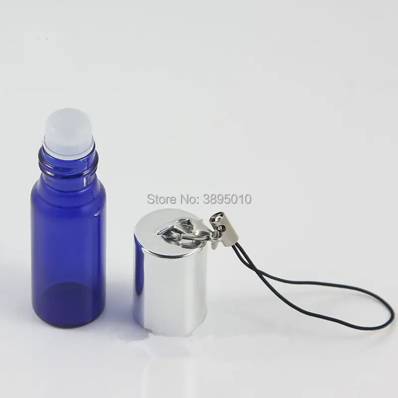 3ml 5ml 7ml Essential Oil Blue Roll on Bottle Perfume Cosmetic Containers Refiilable Makeup Portable Travel F1041