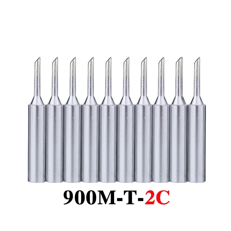 

10Pcs/lot 900M-T-2C Soldering Iron Tip Lead-free Welding Sting Solder Tips for 936 BGA Soldering Rework Station