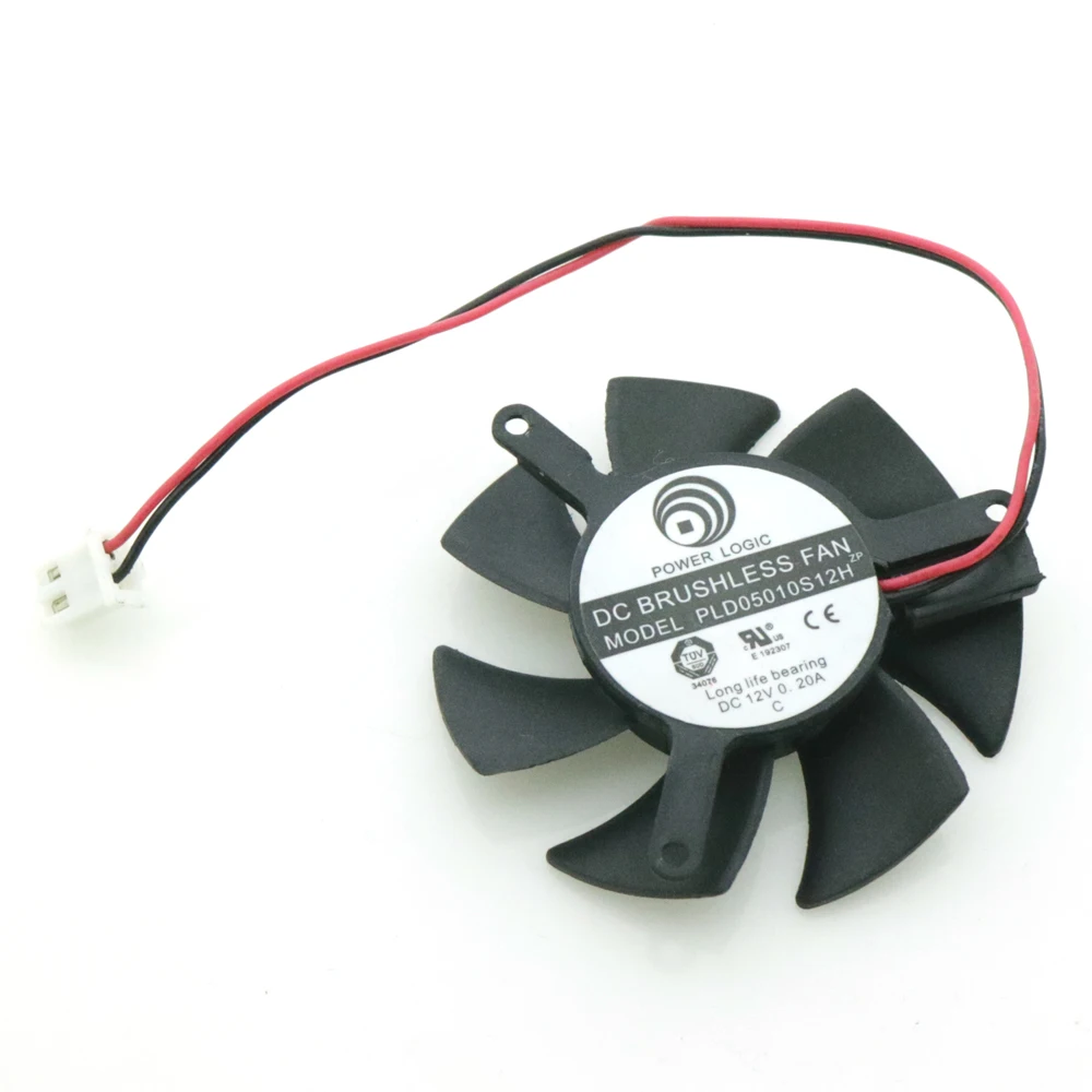 PLD05010S12H 12V 0.20A 45mm 2Pin For ASUS 9400 Graphics Card Cooling Fan