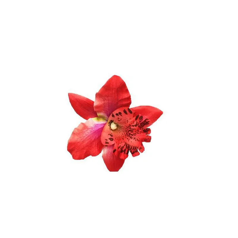 Free Women Summer Bohemia Beach Thai Lily Orchid Flower Hair Clip Bridal Wedding Headwear Holiday Ornaments Accessories