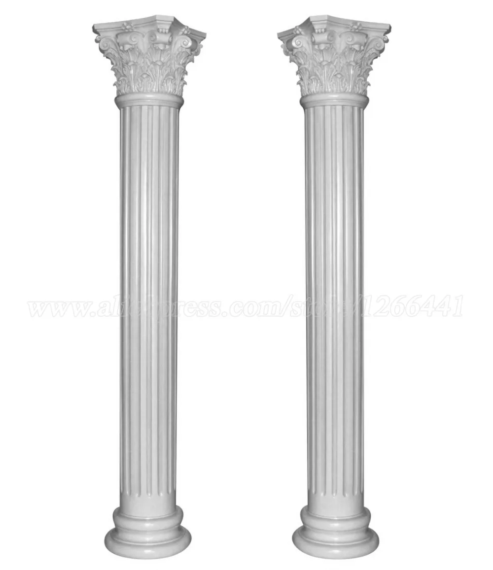 Roman pillar Corinthian style column carved stone gate posts portal pillars custom made