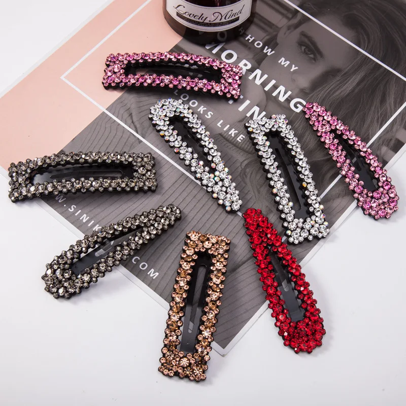 New Elegant Pearls Rhinestone Shining Barrettes Hair Clips Headwear  Hairpins Women girls Beautiful Headbands Hair Accessories