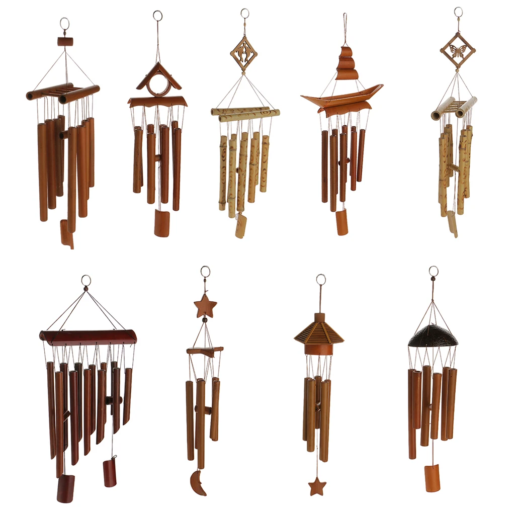 Amazing Gift Wind Relaxing Bamboo Yard Garden Outdoor Living Wind Chimes Windchime Home Decor