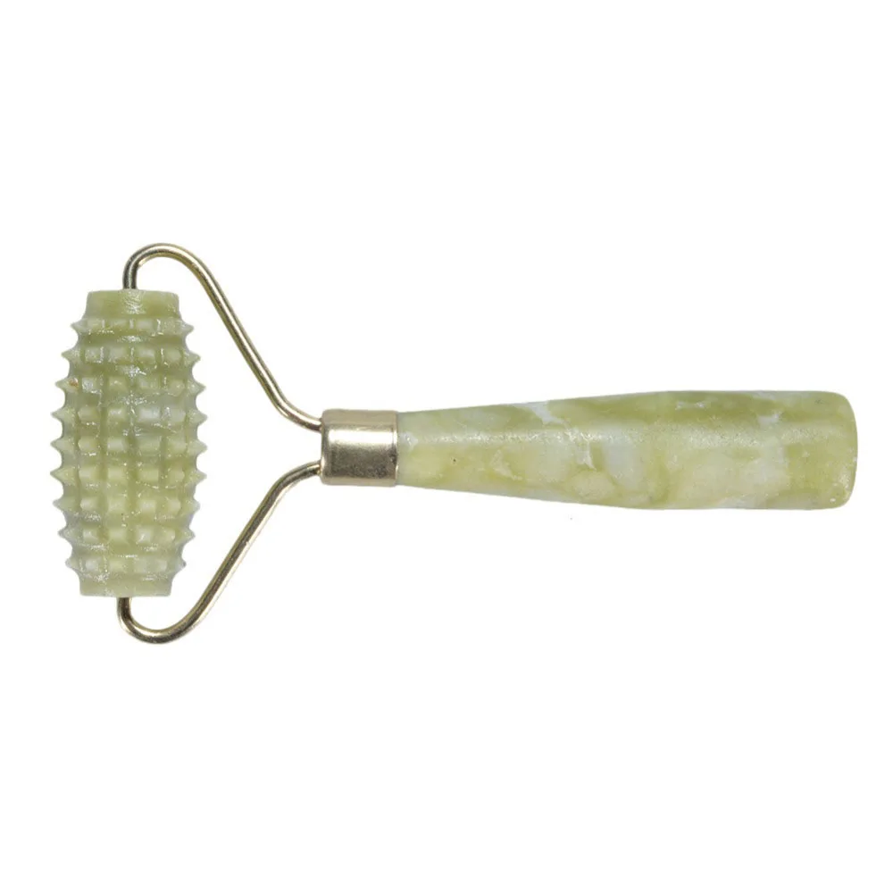 1 pc Jade Stone Roller Needle Derma Face Arms Neck Massage Roller Face Body SPA Massage Roller Facial Massager Jade