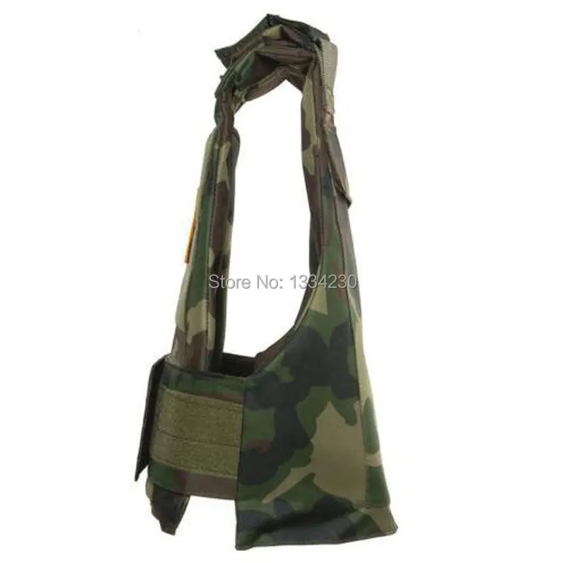 Imagem -03 - Nova Syle Tático Airsoft Paintball Colete Armadura de Corpo Woodland Camo-us028