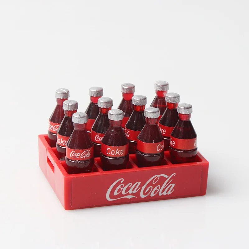 RC Mini Coke Bottle & Tray Decoration Accessory Tools For 1/10 RC Crawler Car Axial SCX10 TRAXXAS TRX4 RC4WD D90 TF2 Tamiya CC01