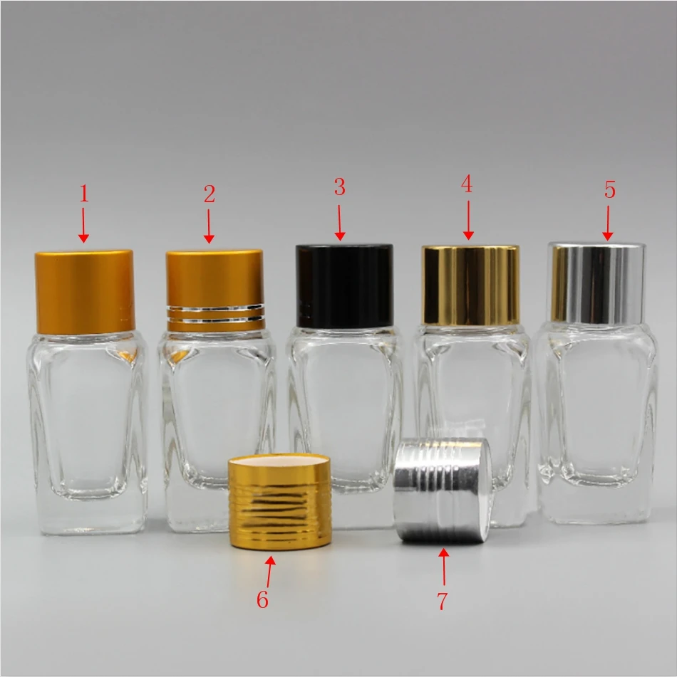 Aluminum Cap Inner Stopper Dispensing Empty Bottle, Glass Vial 10ml